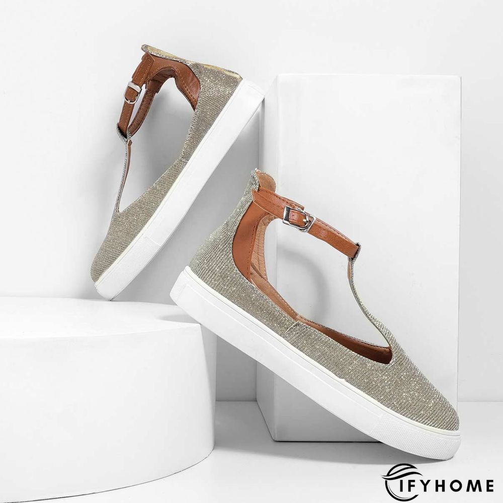 Summer Sandals Round Toe Shoes with Adjustable Buckle | IFYHOME