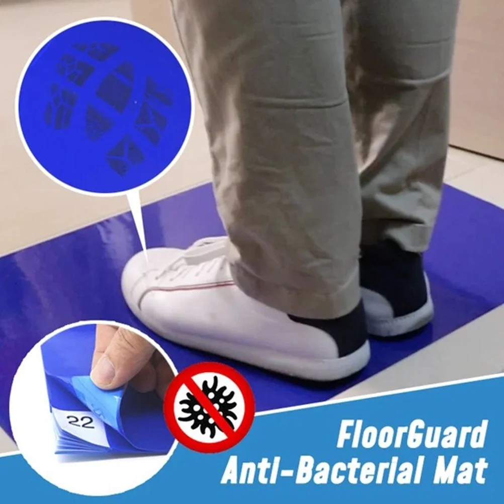Dust-free Antibacterial Floor Mat Highly Adhesive Mat Tearable Cleaning Mat Bathroom Floor Mat Toilet Door Mat