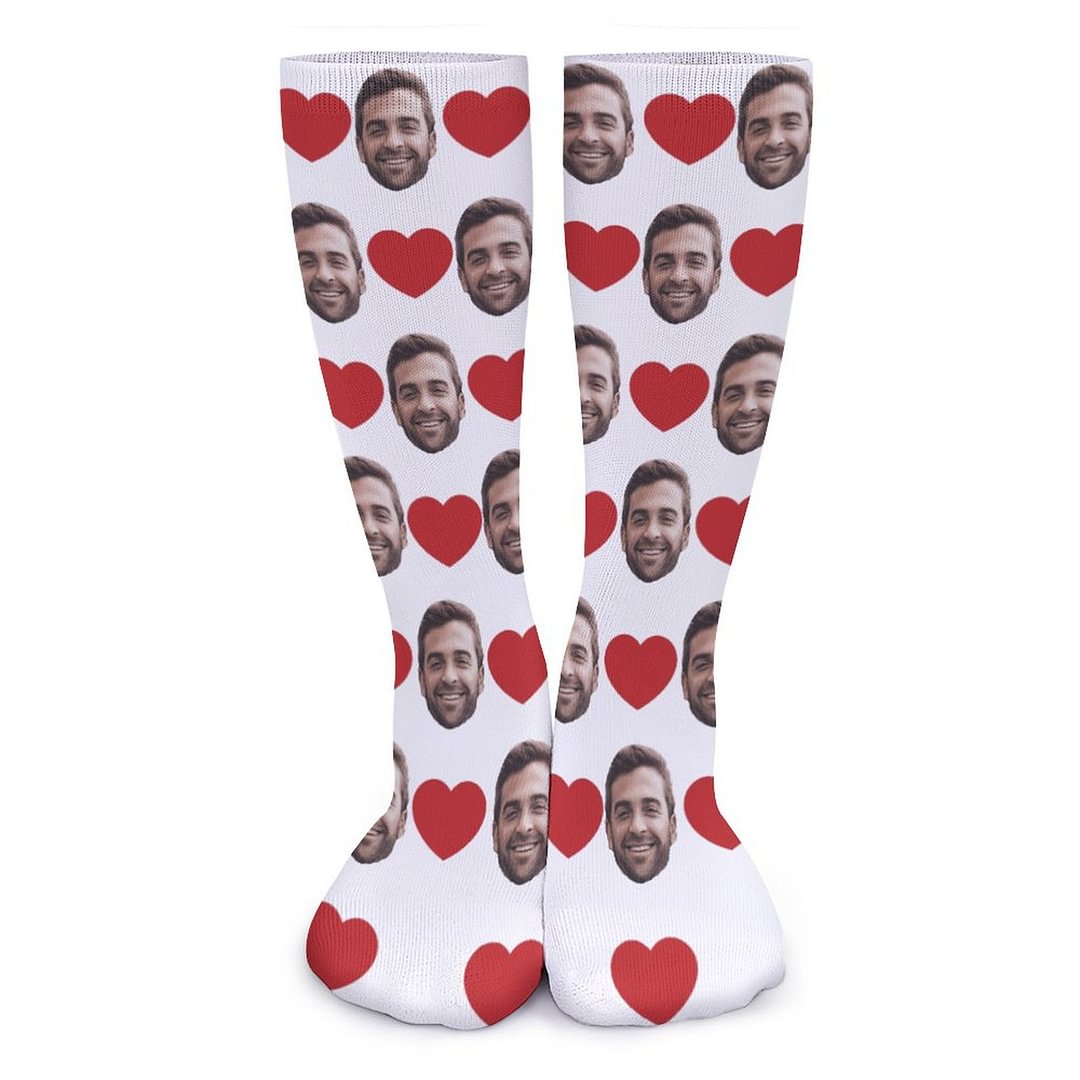 Personalized Boyfriend's Funny Photo Winter Socks
