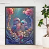 Diamond Painting -DIY Round Partial AB Drill A Pair of Love Birds(45x60cm)