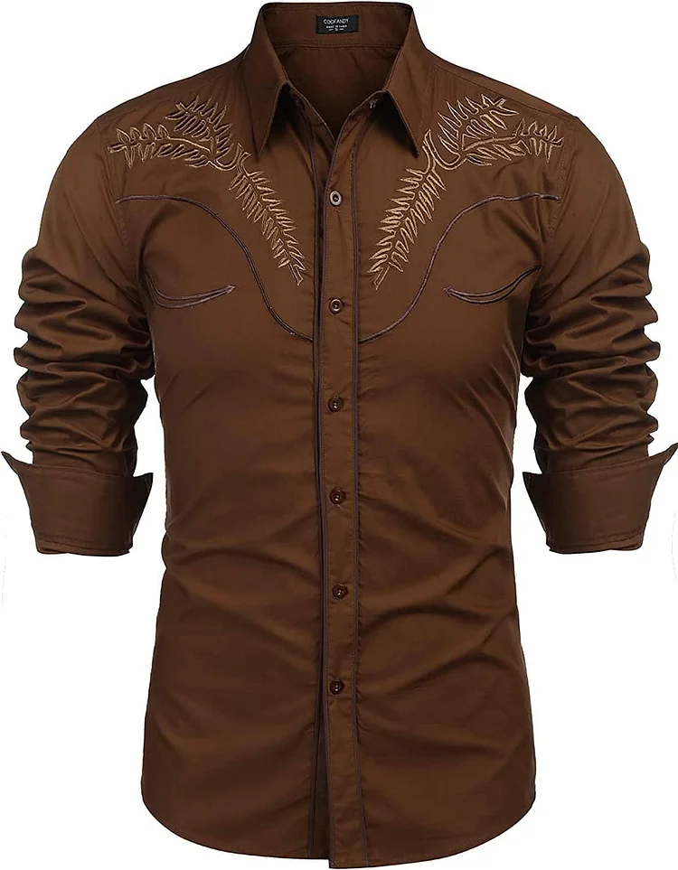 Embroidered Cowboy Button Down Shirt (US Only) QueenFunky