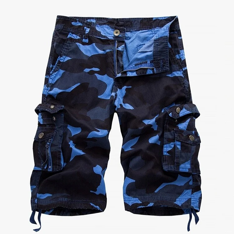 Demandernyc Men summer multi pockets camouflage cargo shorts plus size men casual cotton short pants military army shorts bermuda masculina