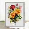 Yellow Rose-11CT Stamped Cross Stitch 30*40cm/11.81*15.75in