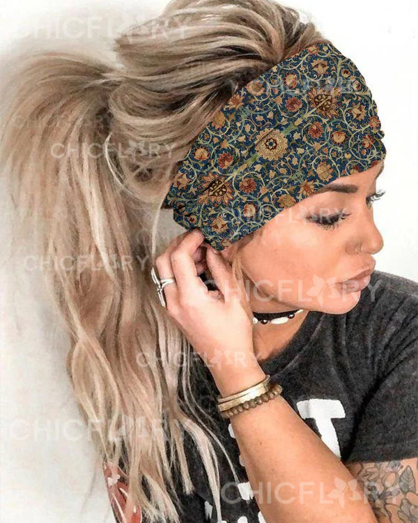 Vintage Check Loose Elastic Headband