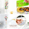 2pcs Flower Cross Diamond Painting Double-sided Crystal Window Suncatcher Craft Set Birthday Gifts Home Garden Decor Hanging Kit