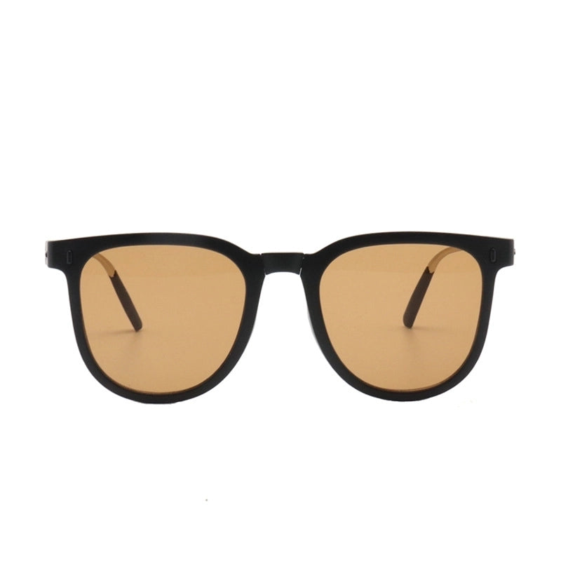 Elegant Basic Minimalist Pc Oval Frame Full Frame Men’s Sunglasses