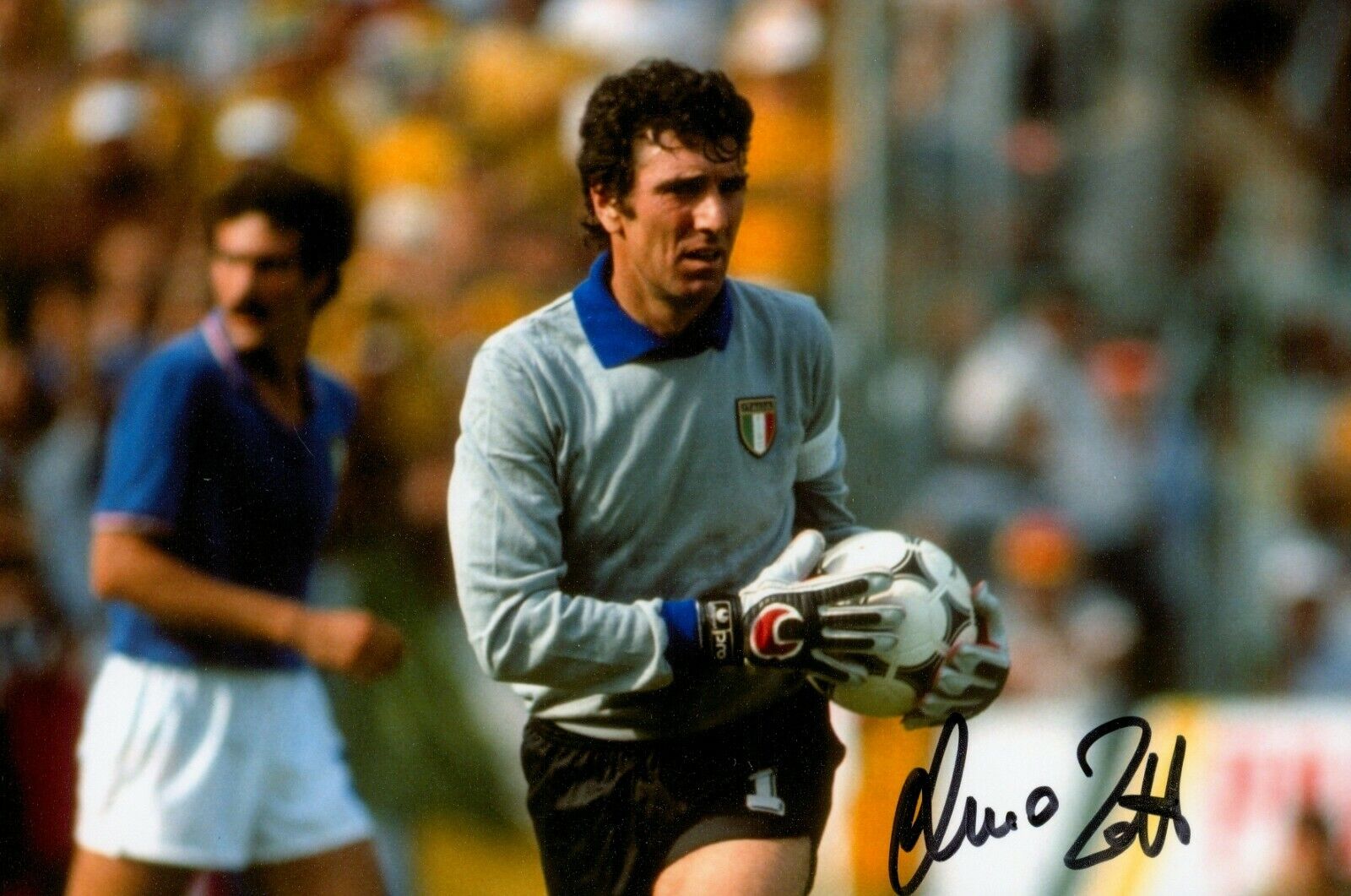 Dino Zoff Signed 6x4 Photo Poster painting Italy World Cup Juventus Goalkeeper Autograph + COA