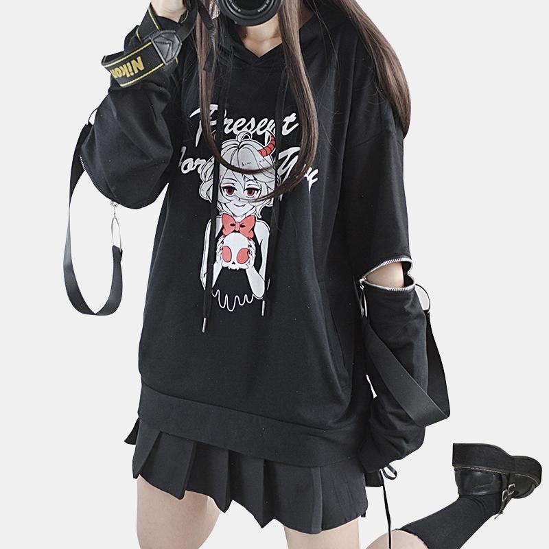 Cute Little Devil Zip Hoodie