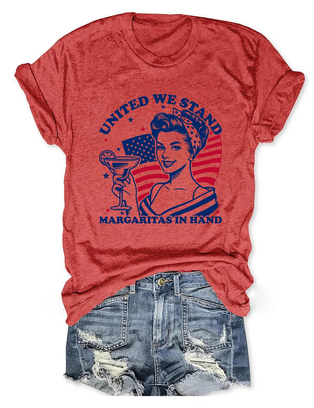United We Stand Margaritas In Hand T-shirt