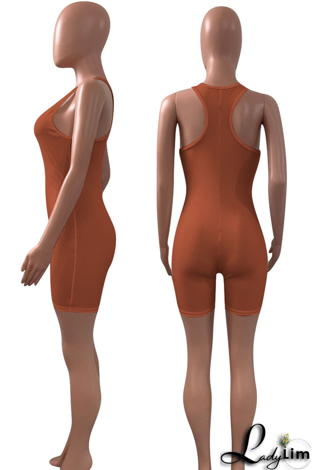 Black Casual Sportswear Solid Split Joint U Neck Regular Jumpsuits