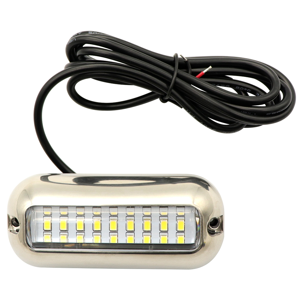 

Stainless Steel 27 LED Underwater Pontoon Boat Transom Light 10-30V (Blue, 501 Original