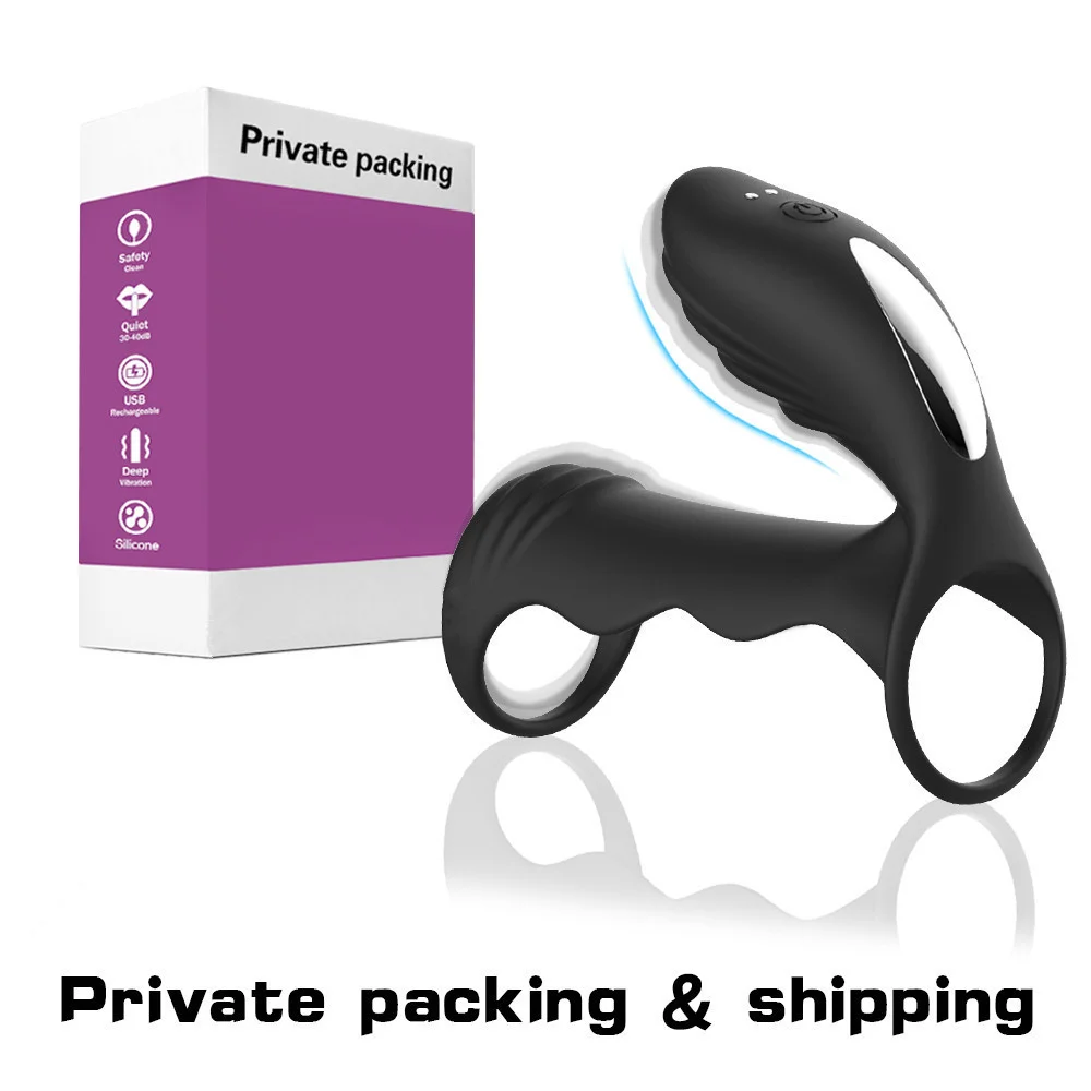 Wireless Remote Control Sperm Locking Ring For Men Vibration Penis Ring For Couples Adult 