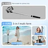 Multifunctional Magnetic Selfie Stick, 360° Rotating, Retractable, Foldable Phone Holder