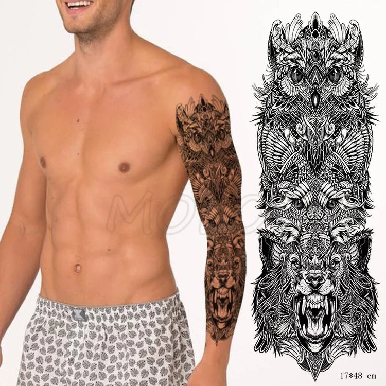 Waterproof Temporary Tattoo Sticker Jesus Virgin sister Peace Pigeon bird flower Full Arm Tatoo Flash Fake Tatto for Men Women