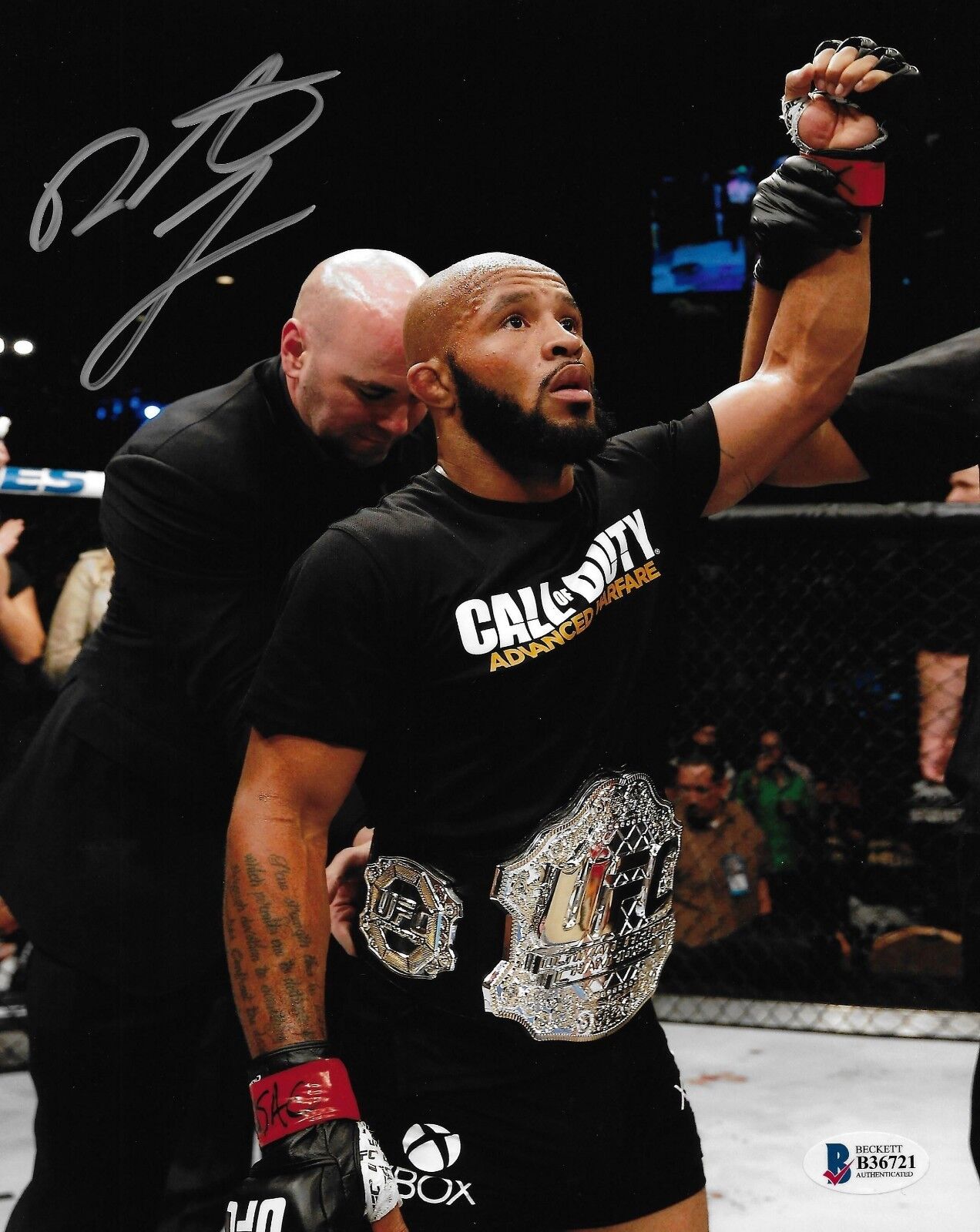 Demetrious Johnson Signed 8x10 Photo Poster painting BAS Beckett COA UFC Belt Picture Autograph