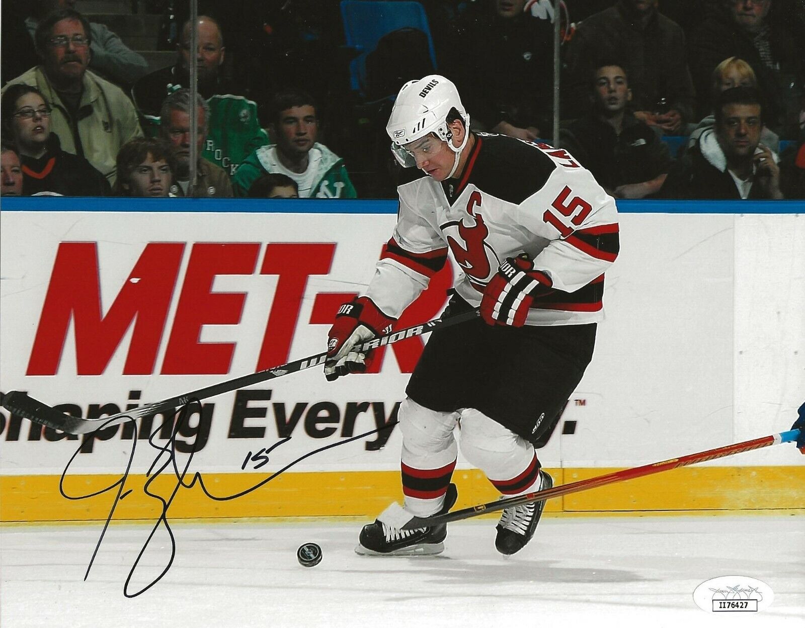 Jamie Langenbrunner signed New Jersey Devils 8x10 Photo Poster painting autographed 2 JSA