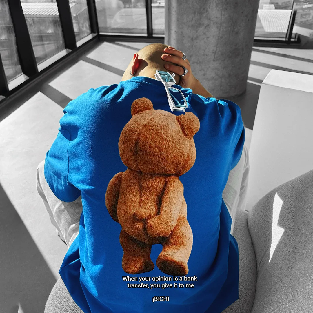 Men's Oversized Fashion Print T-Shirt