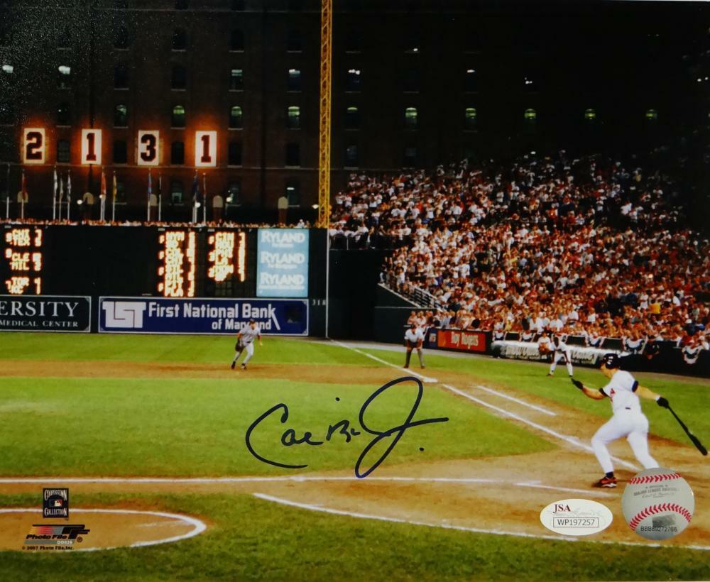 Cal Ripken Jr Autographed Baltimore Orioles 8x10 Scoreboard Photo Poster painting PF- JSA W Auth