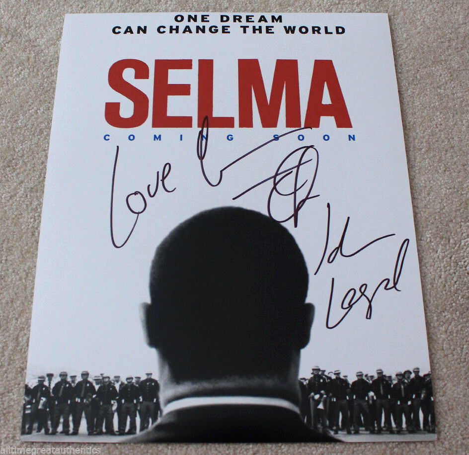 JOHN LEGEND & COMMON SIGNED 'SELMA' 11X14 MOVIE POSTER Photo Poster painting w/COA GLORY!