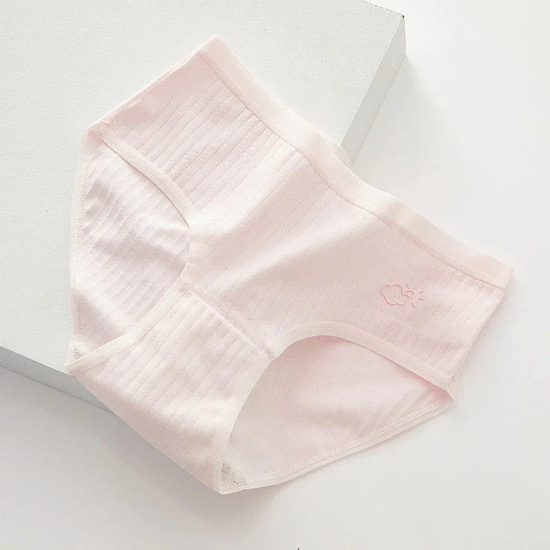 M-XL Cotton Panties Women's Underwear Sexy Lace Underpants Girl Solid Color Briefs Female Traceless Lingerie For Woman