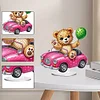 DIY Car Balloon Bear Acrylic Special Shape Diamond Painting Desktop Ornaments