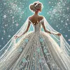 Diamond Painting-DIY Crystal Rhinestone Wedding Dress Girl