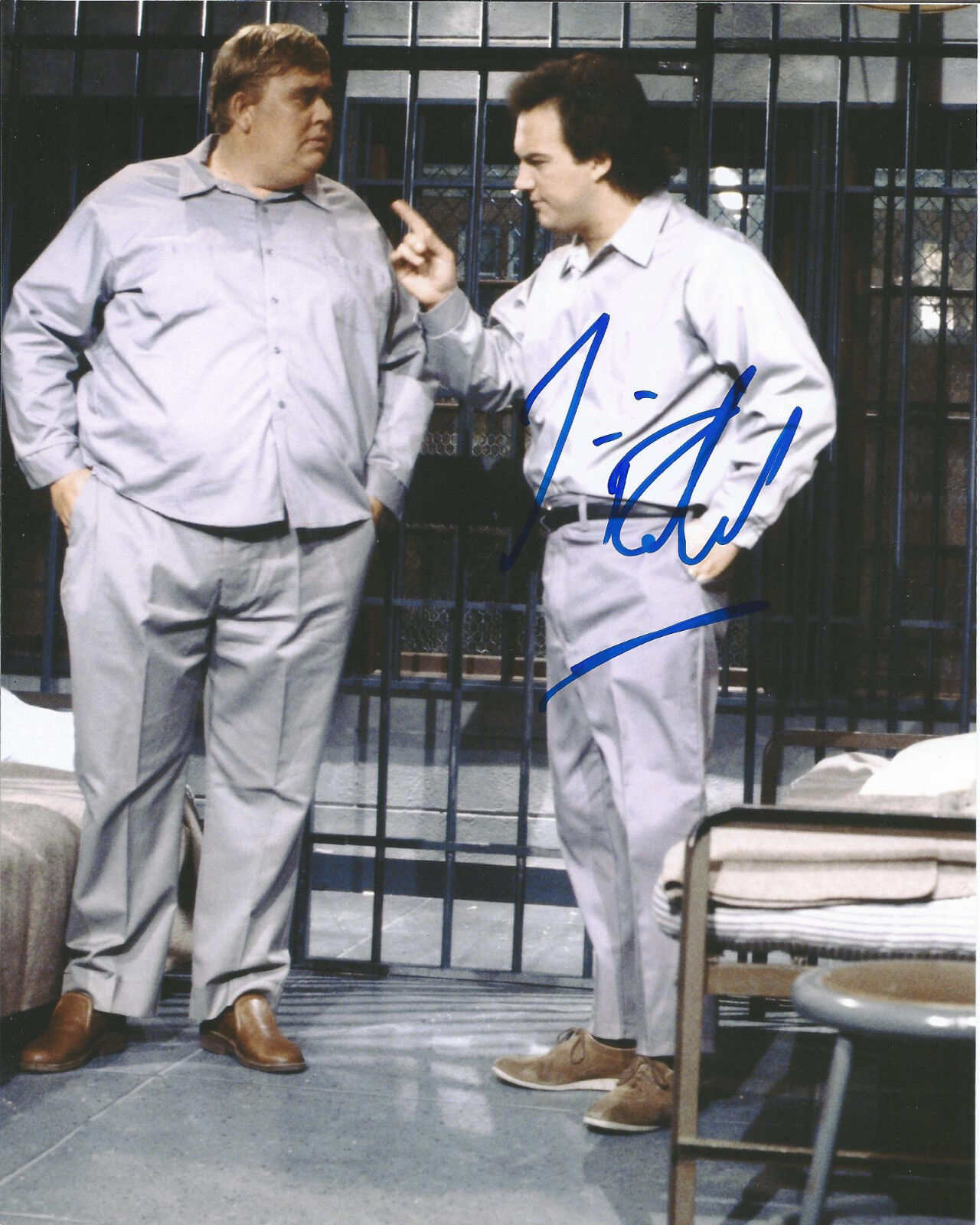 COMEDIAN JIM BELUSHI HAND SIGNED SATURDAY NIGHT LIVE RARE 8X10 Photo Poster painting B W/COA SNL