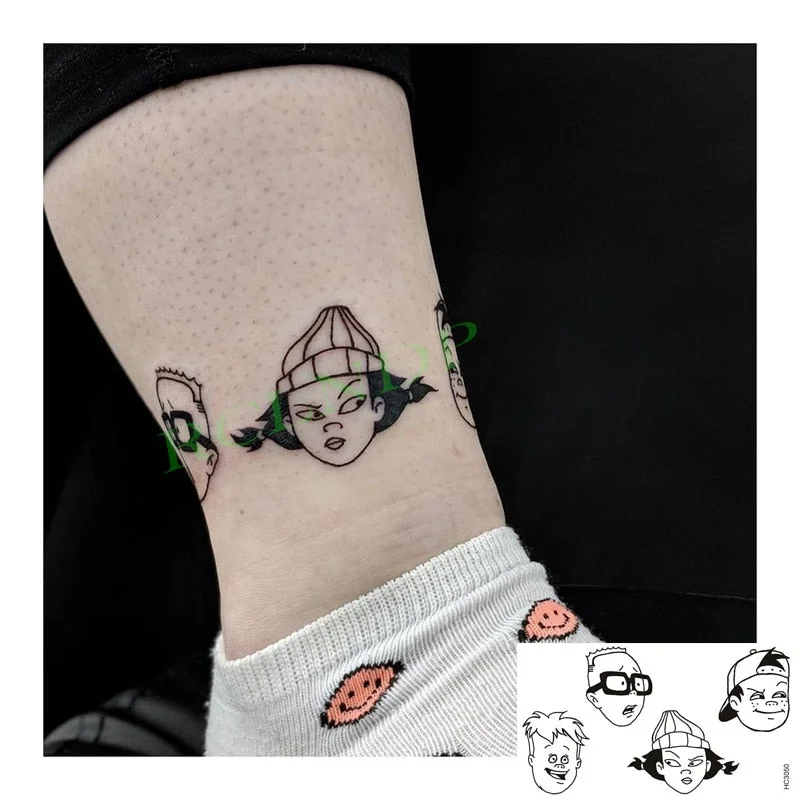 Waterproof Temporary Tattoo Sticker ins Angel wings Cupid bear Cartoons cute Body Art flash tatoo fake tatto Women Men