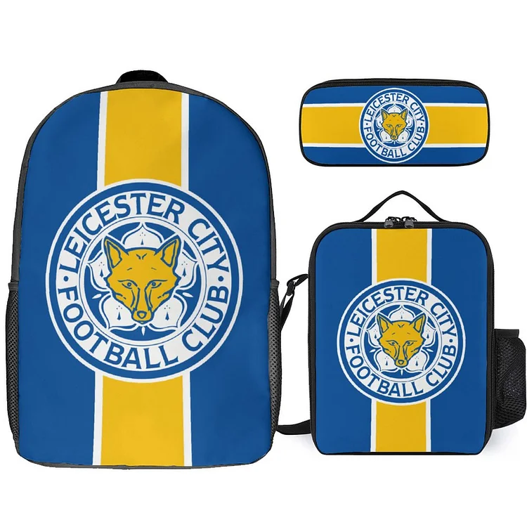Leicester City Student Schulranzen Lunchbag Stifttasche Kombination