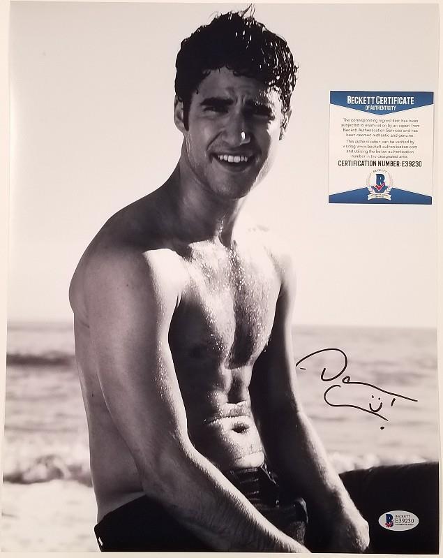 Actor DARREN CRISS Signed 11x14 Photo Poster painting Autograph (A) ~ Beckett BAS COA