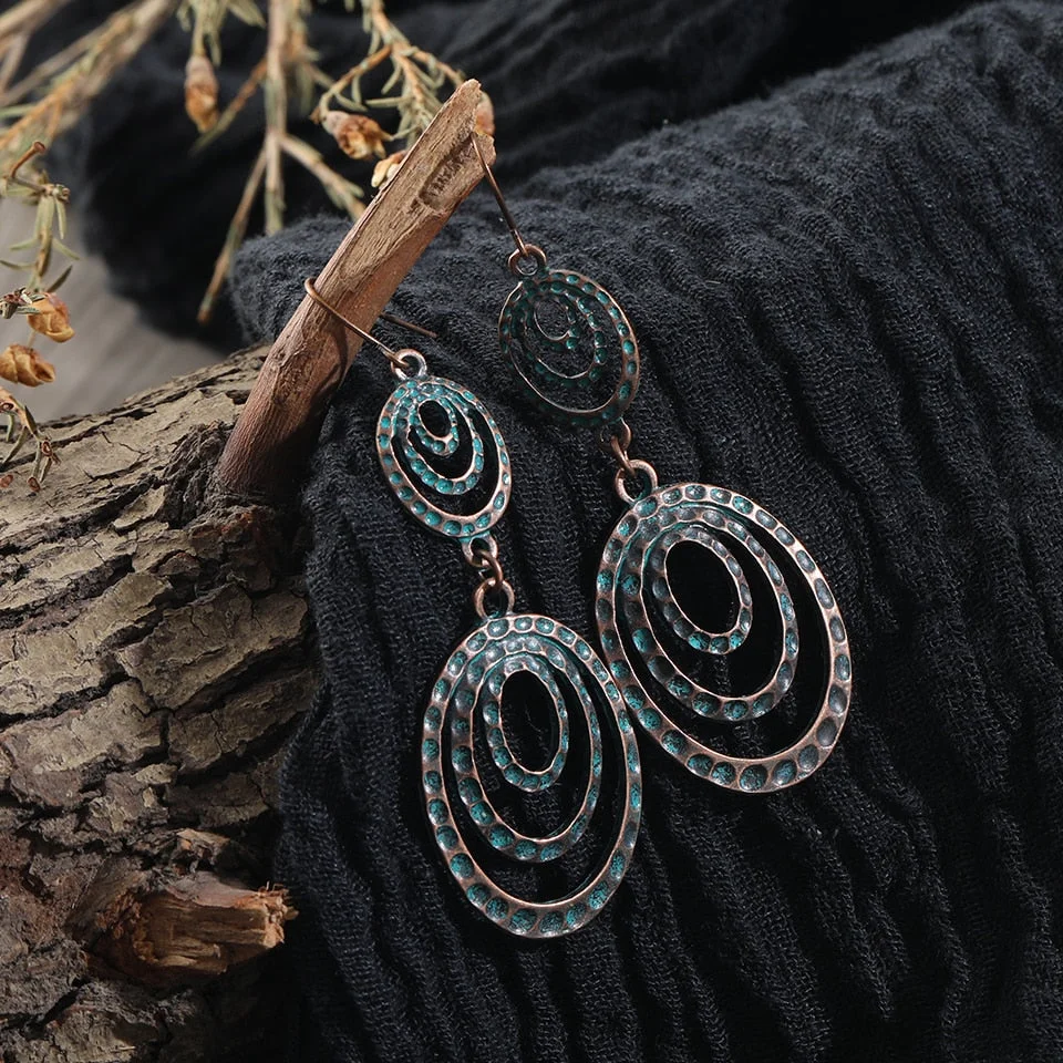 Vintage Boho Ethnic Earrings Handmade Dangle Drop Earring Gifts For Women Fashion Jewellery 2019 Accessories Ornaments