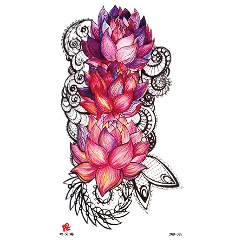 Sdrawing Temporary Tattoo Sticker Tiger Lion Wolf Mermaid Rose Arm Tattoo Hipster Tattoo Man Woman Tattoo Body Art Tatuajes