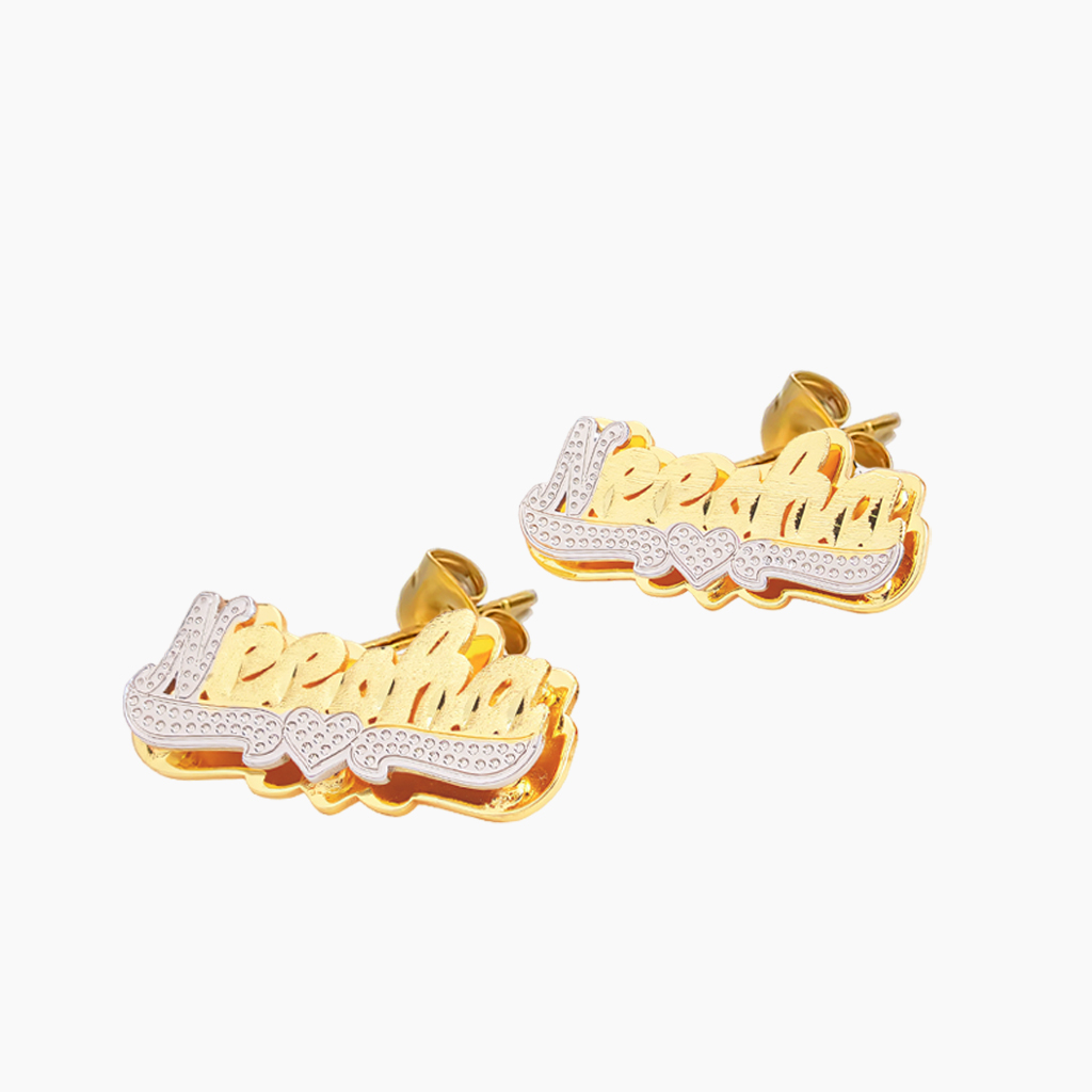 Personalized Name Stud Earrings