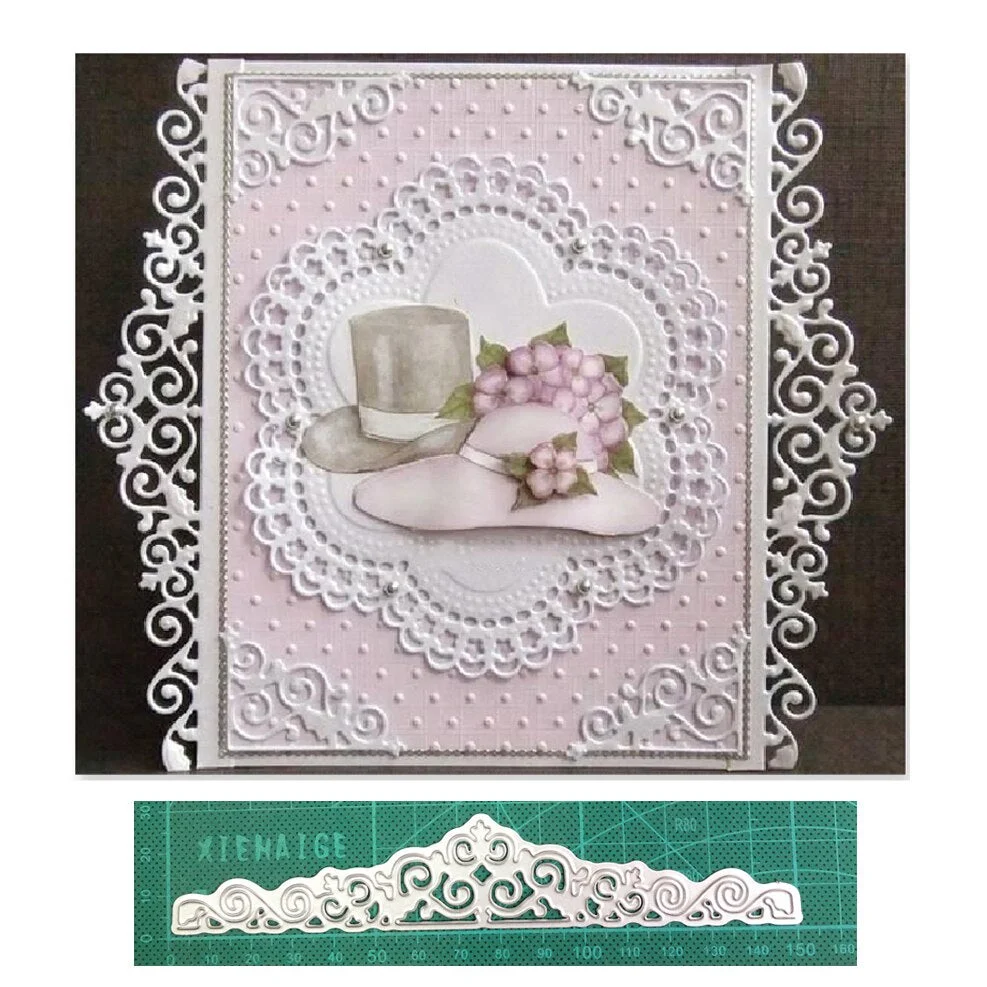 2021 New Dies Metal Cutting Dies Cut Die Mold Heart Stars Border Decoration Scrapbook Dies Knife Mould Blade Punch Stencils Dies