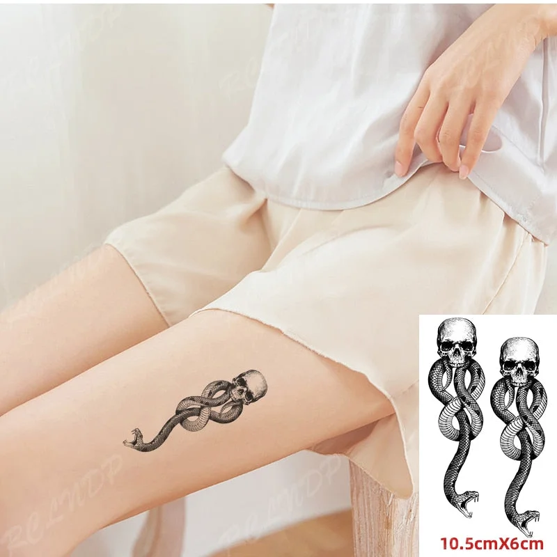 Waterproof Temporary Tattoo Sticker Shark Big Fish Anchor Sea Animal Body Art Flash Tatto Fake Tatoo for Women Men