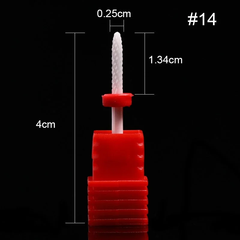 1Pc Ceramic Nail Drill Bits Nail Milling Cutter Bits Electric Drill Machine For Manicure Pedicure Equipment Accessory Tools-Nail Inspo