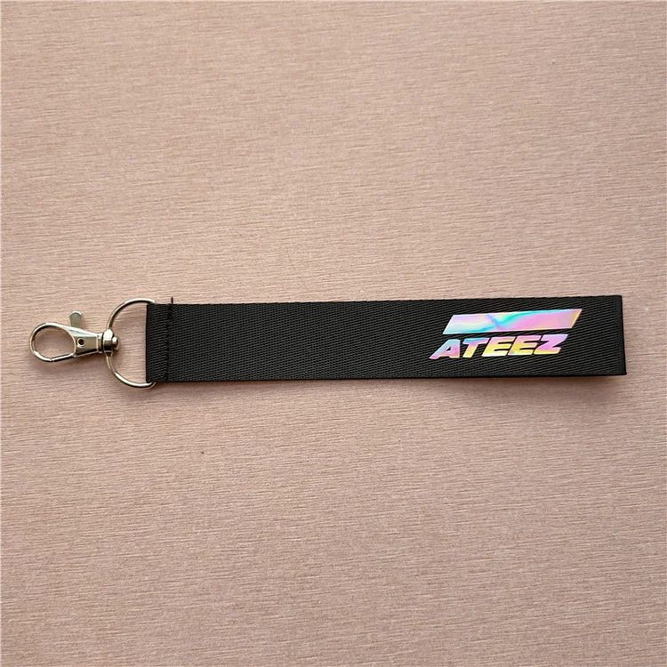 ATEEZ Member Laser Colorful Mobile Phone Keychain