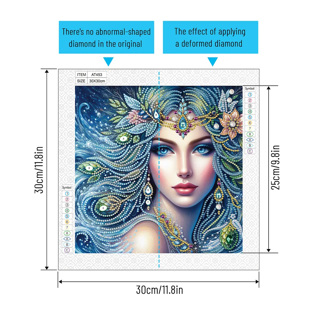 Diamond Painting - Partial Special Shaped Drill - Flower Beauty(Canvas|30*30cm)