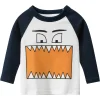 Kid Baby Boy Full Sleeves Cotton Shirt Cartoons O-neck T-Shirts