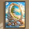 Diamond Painting -DIY Round Drill Ruffled Ocean