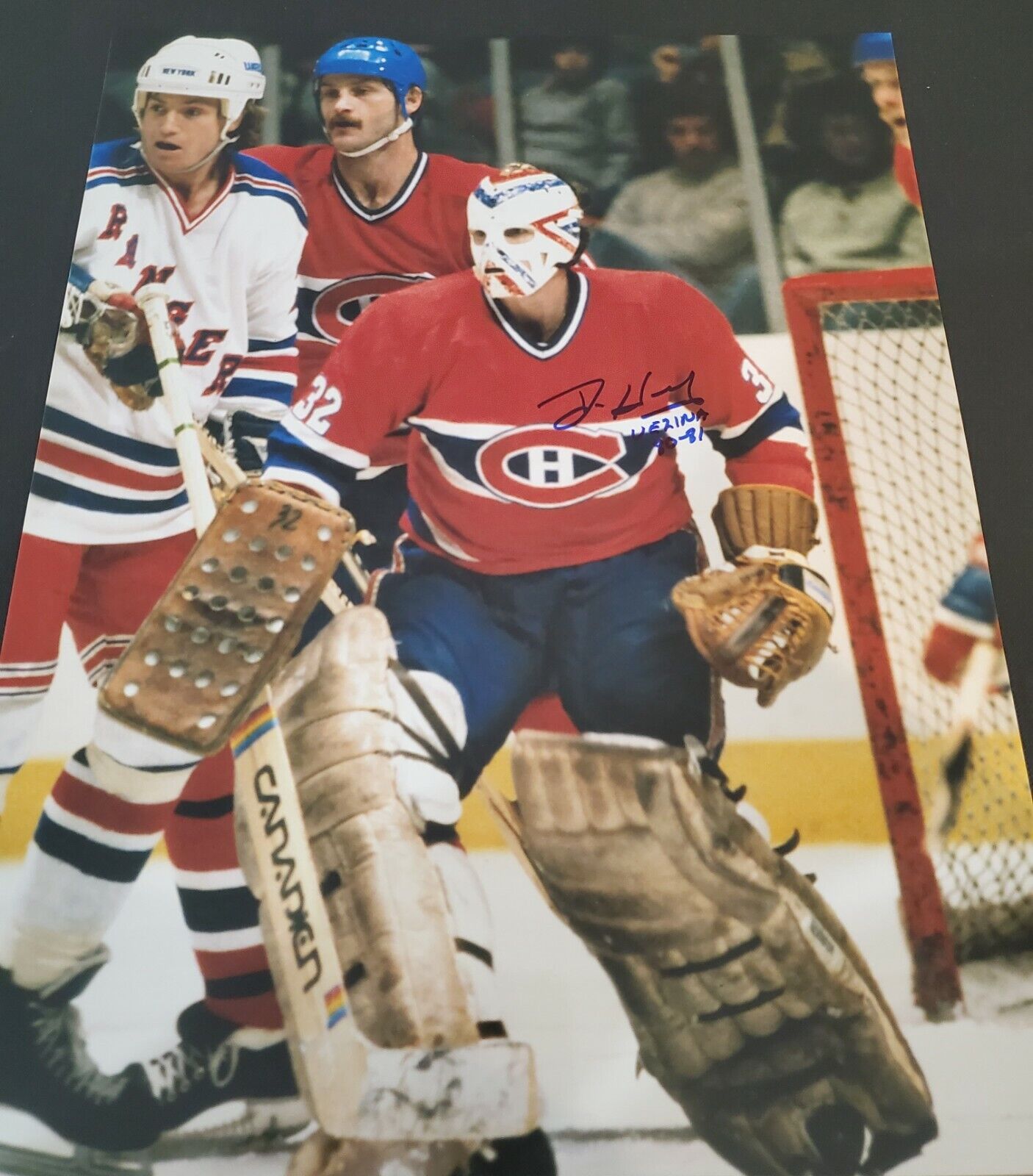 Signed 11x14 DENIS HERRON 81 Vezina