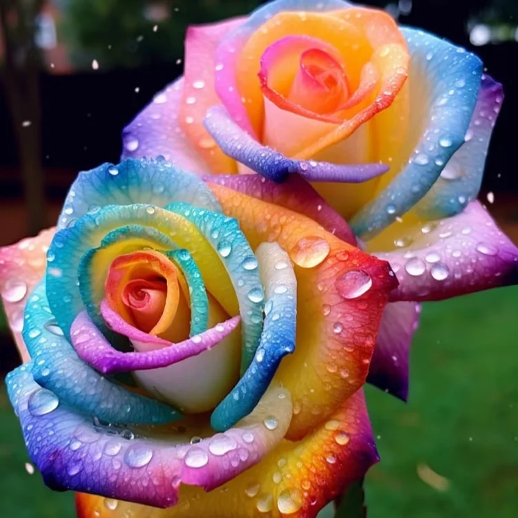 Last Day Promotion 60% OFF🌈🌈Gradient Rainbow Rose Seeds (98% Germination)⚡Buy 2 Get Free Shipping