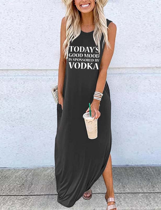 Today's Good Mood is Sponsored by Vodka Maxi Dress