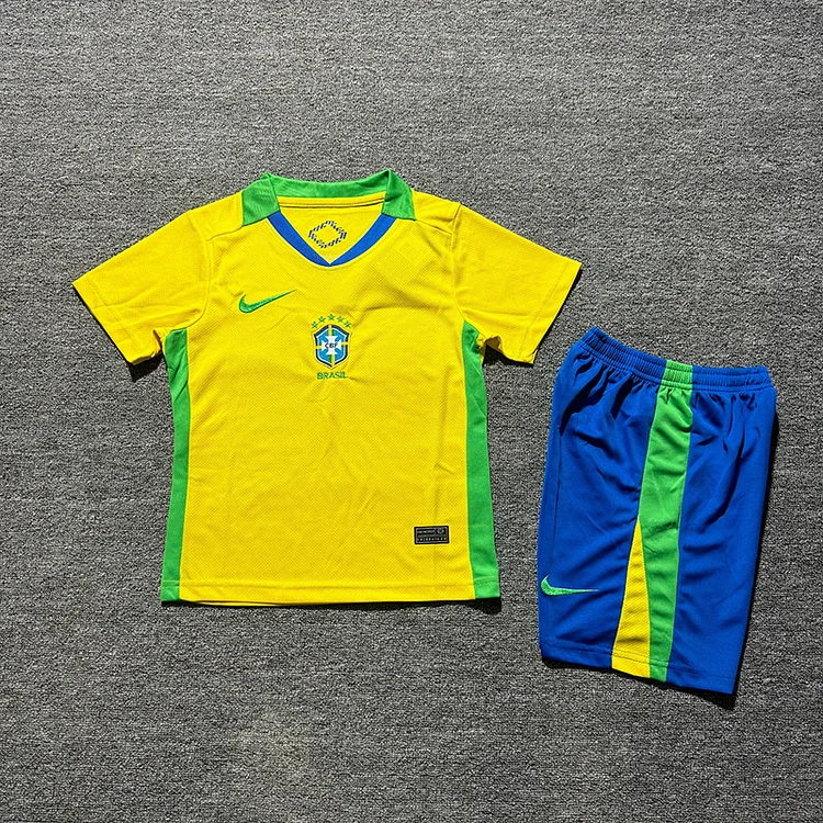 25/26 Brazil Home Kids Set