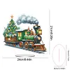 uk.everydayedeals DIY Acrylic Diamond Painting Desktop Tabletop Ornament - Xmas Train Pulling A Tree