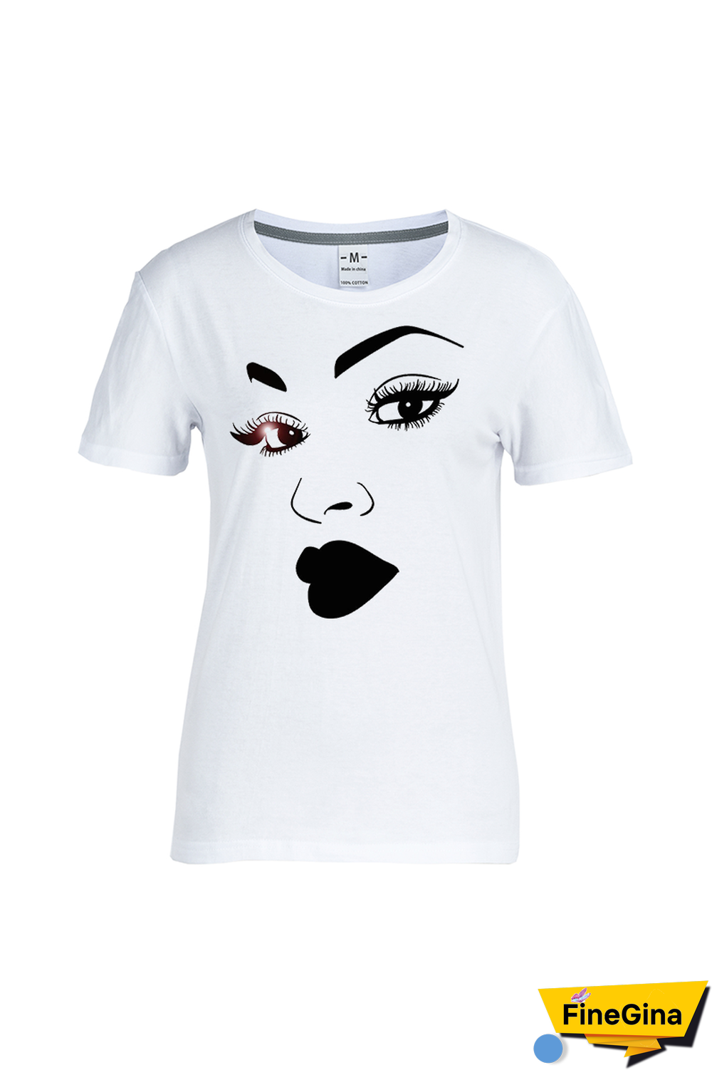 Navy Blue Casual Street Print Patchwork O Neck T-Shirts