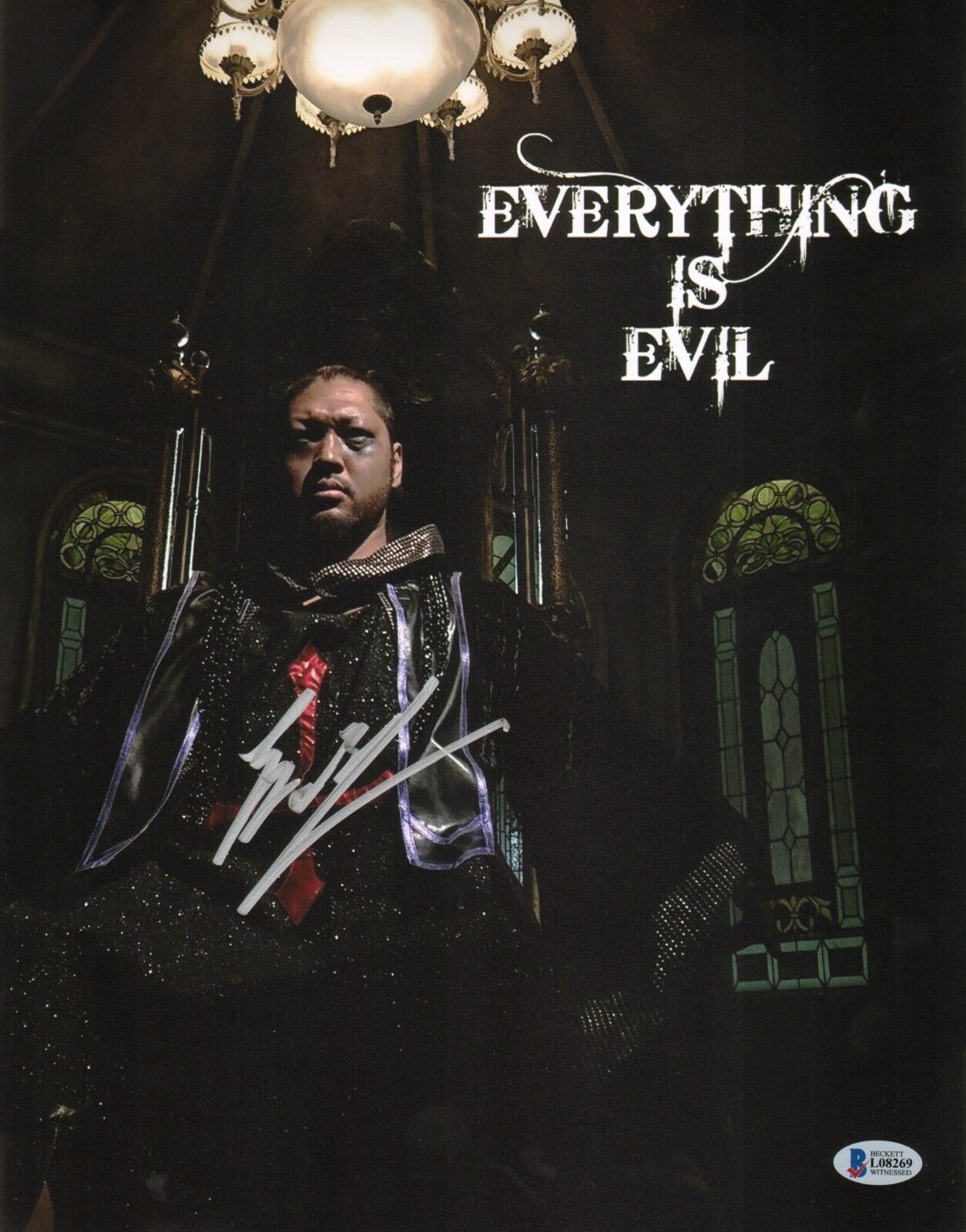 Evil Signed 11x14 Photo Poster painting BAS Beckett COA New Japan Pro Wrestling Picture Auto'd 1
