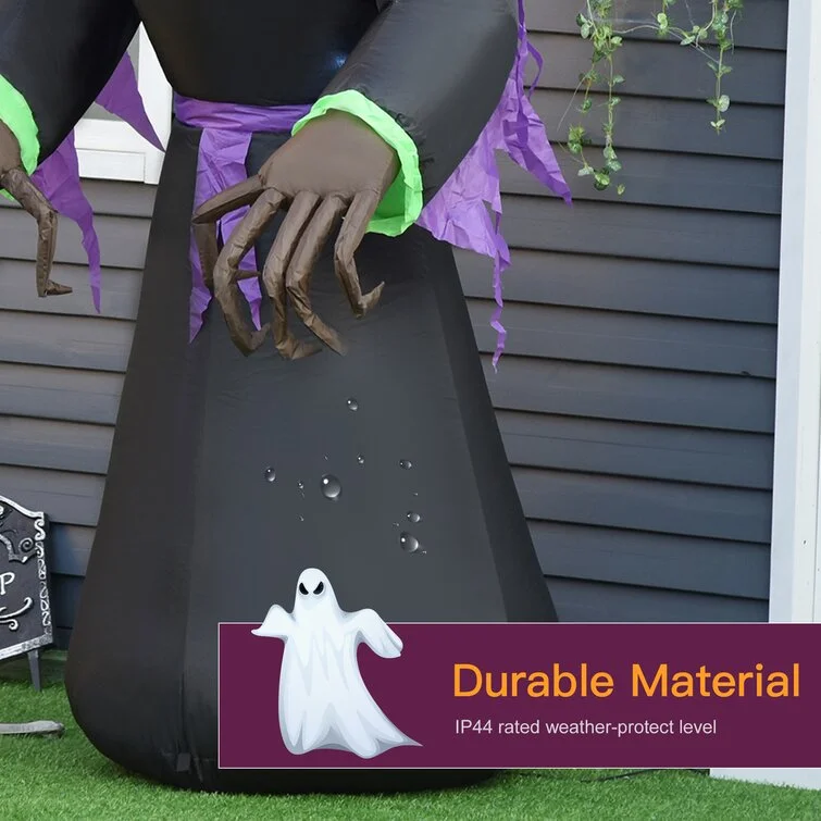 Halloween Pumpkin Reaper Light Up Yard Decoration Inflatable