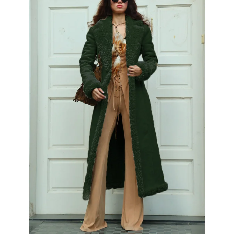 Nigikala Nigikala Autumn And Winter Thick Women's Coat Wish Lengths Warm Coat Large Anti-Freeze Cotton Jacket