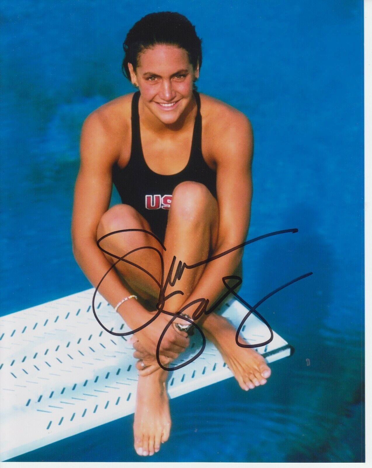 Summer Sanders 8x10 Signed Photo Poster painting w/ COA Olympic Swimming